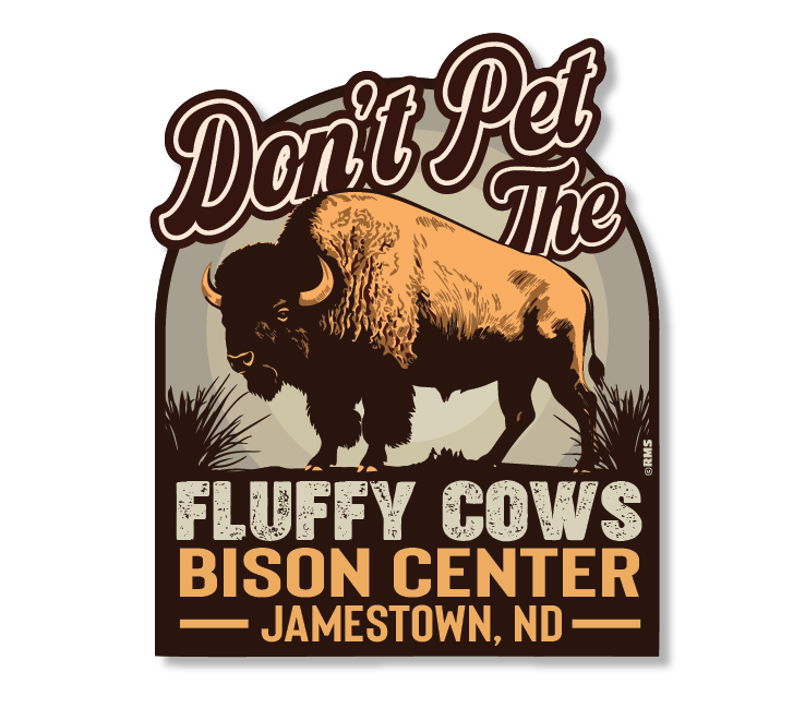 Fluffy Buffalo Sticker
