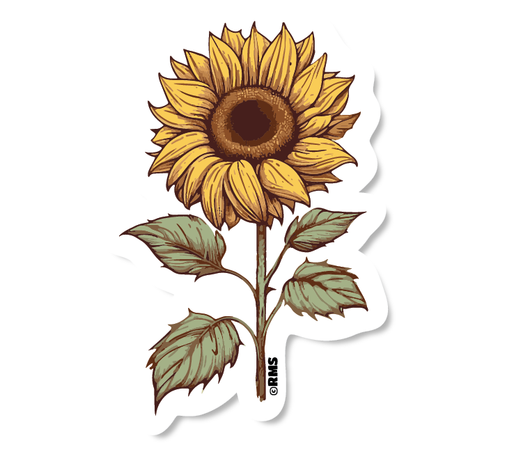 Simple Sunflower Sticker