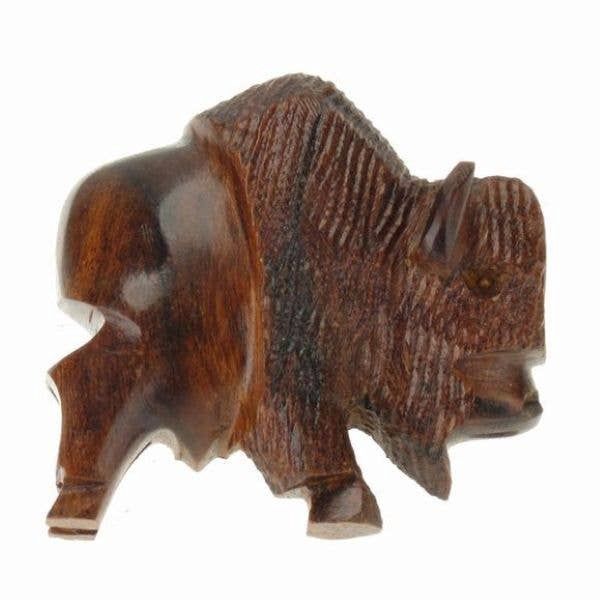 Buffalo 3D Magnet Ironwood Carving