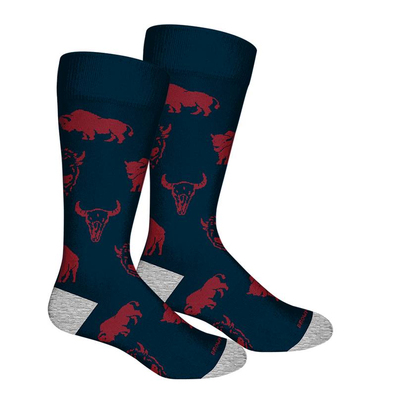 Bison and Skull Socks