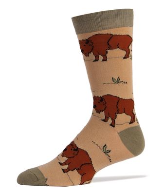 Buffalo | Men's Cotton Crew Funny Animal Socks