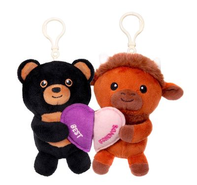Besties - Bison & Black Bear Keychains
