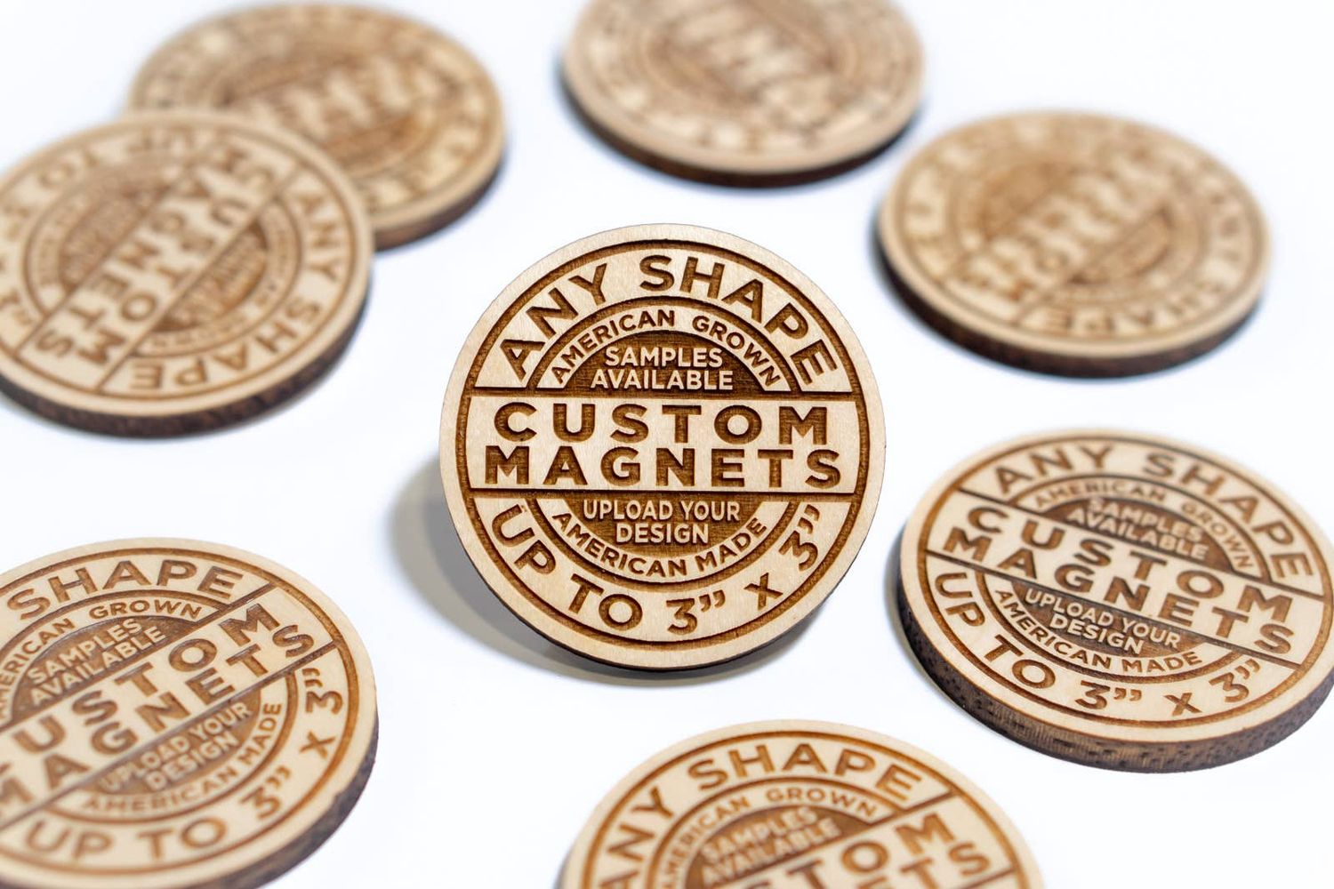 Custom Wood Magnets