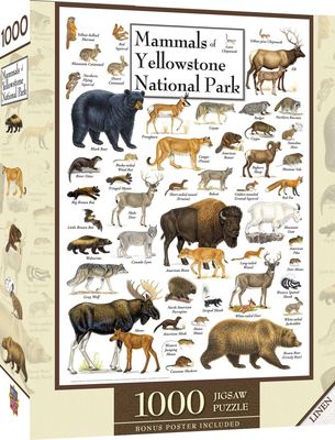 Mammals of Yellowstone National Park 1000 Piece Puzzle