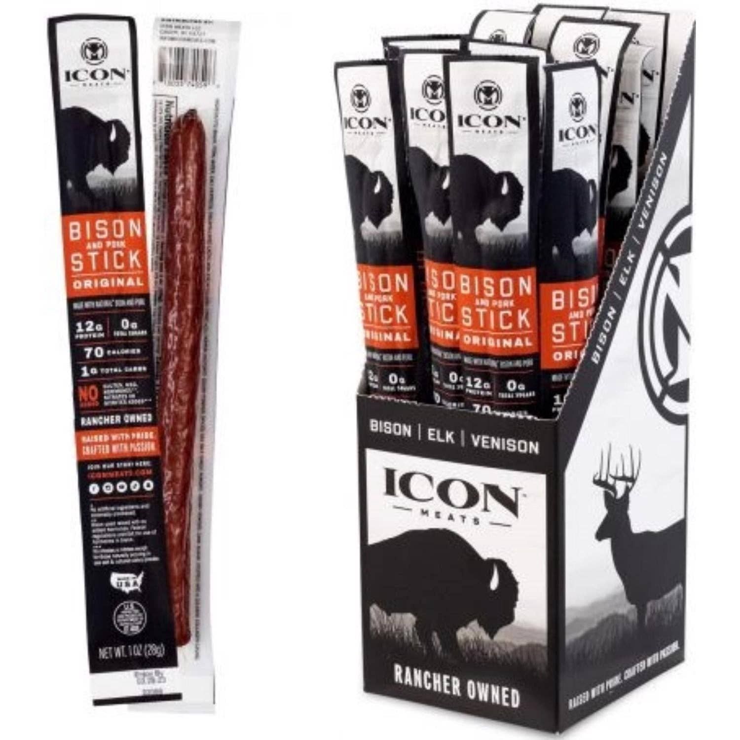 ICON Meats Bison &amp; Pork Sticks
