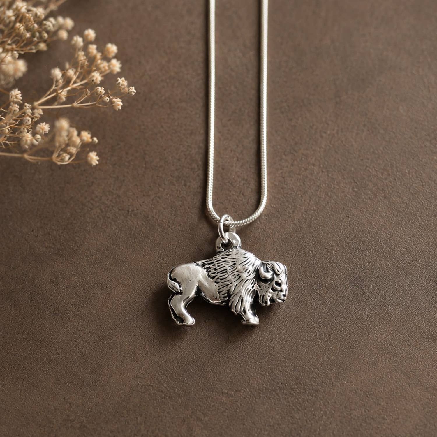 Buffalo Pewter Necklace