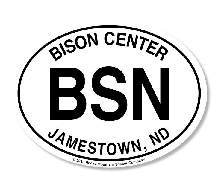 Oval BSN Sticker