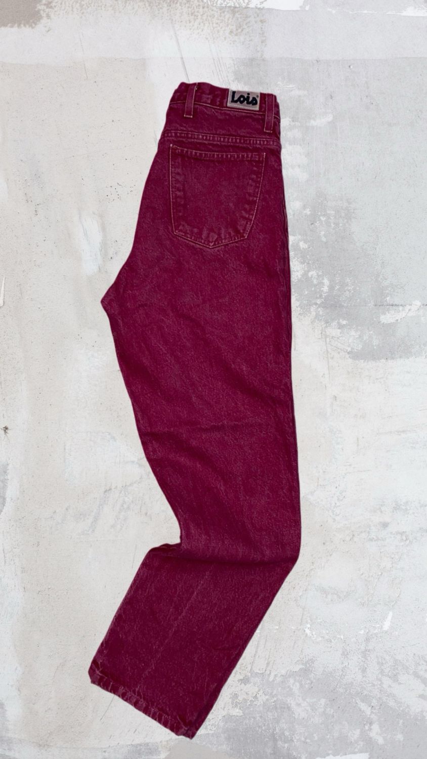 Pantalón Vintage Lois Granate Pantalón Vintage Lois Granate