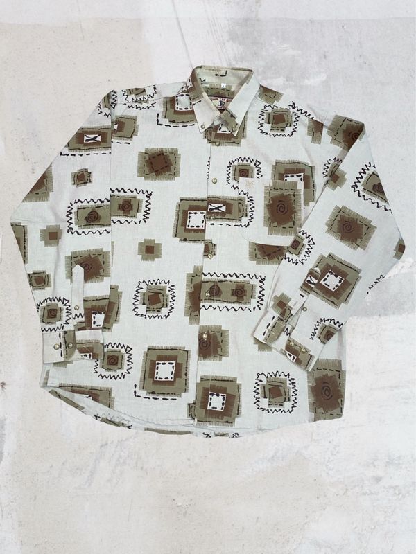 Camisa Vintage Brown Geo