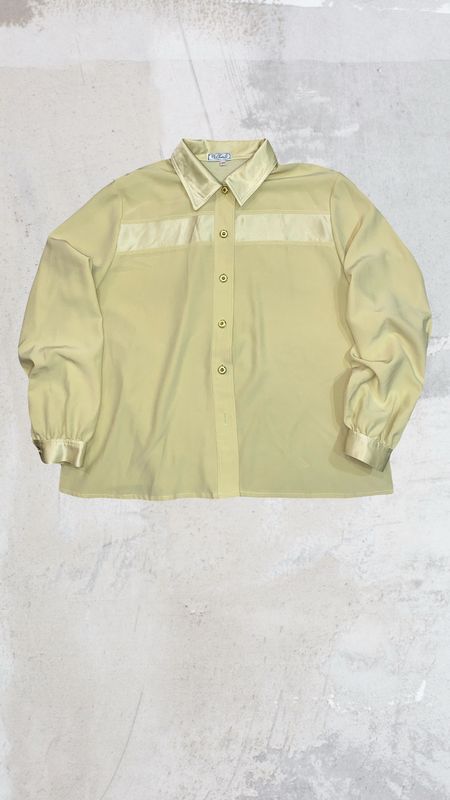 Camisa Vintage Satén