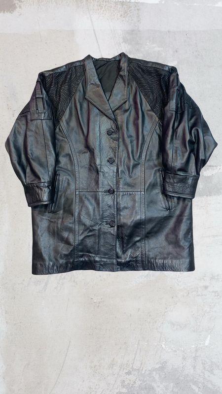 Chaqueta Cuero Vintage Zebra