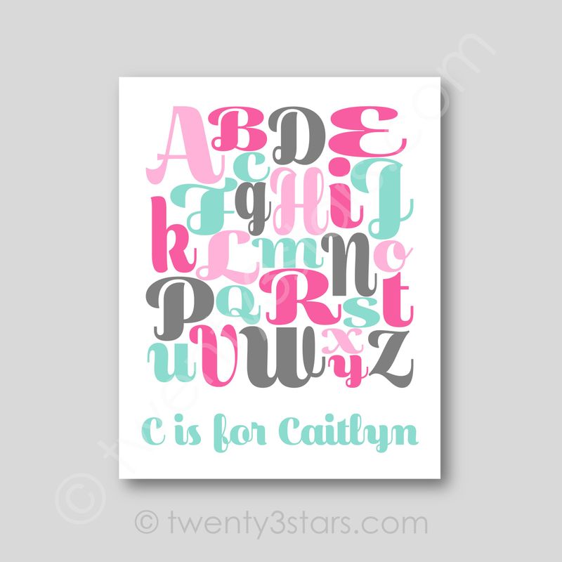 Alphabet Name Wall Art