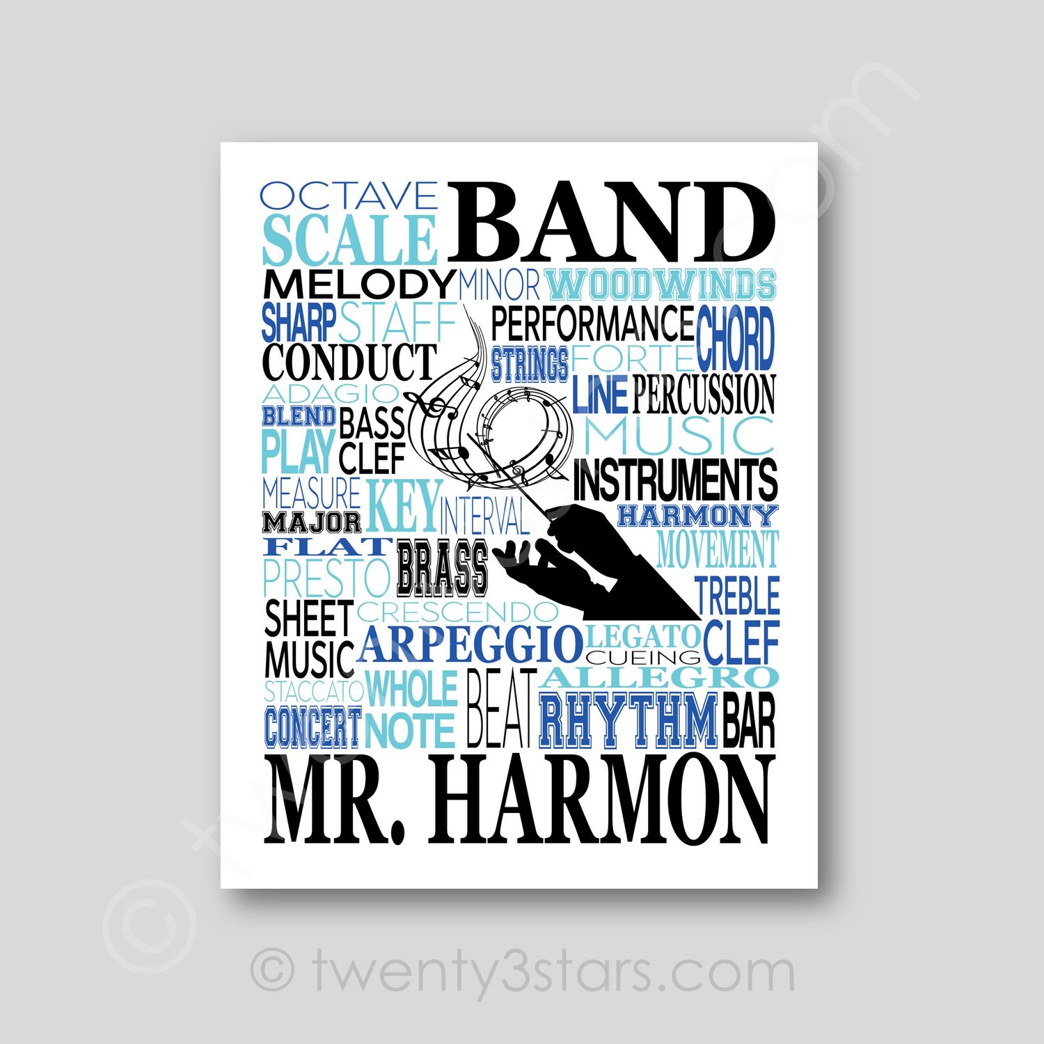 Band Teacher Wall Art