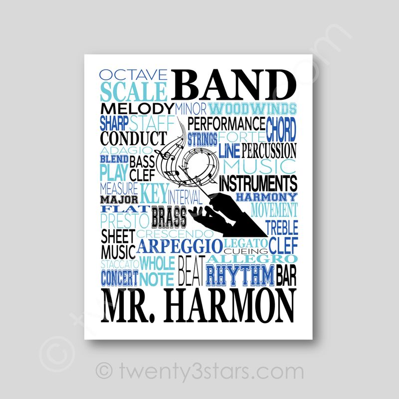 Band Teacher Wall Art