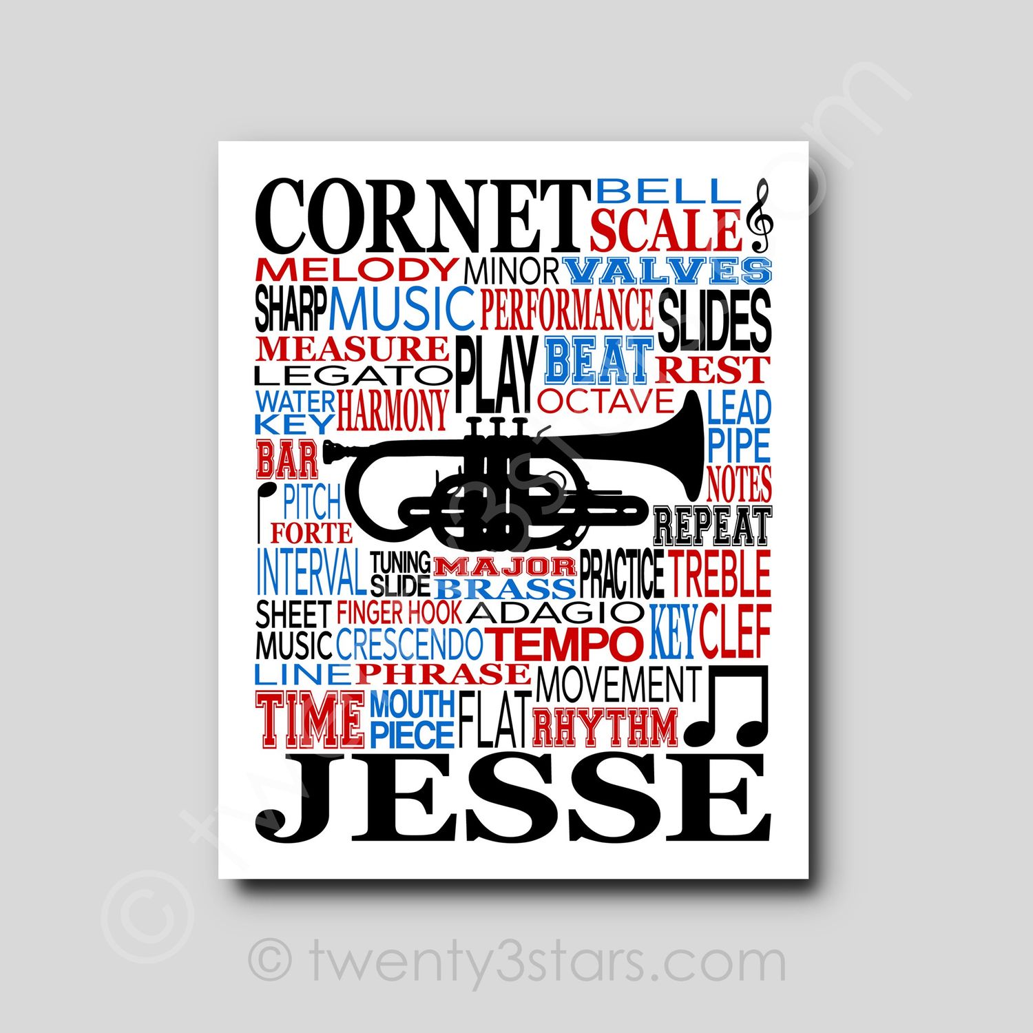 Cornet Typography Wall Art