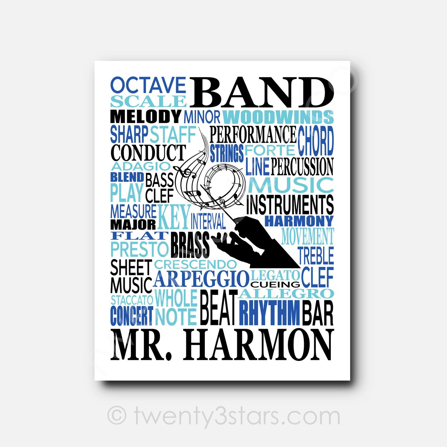 Band Teacher Wall Art