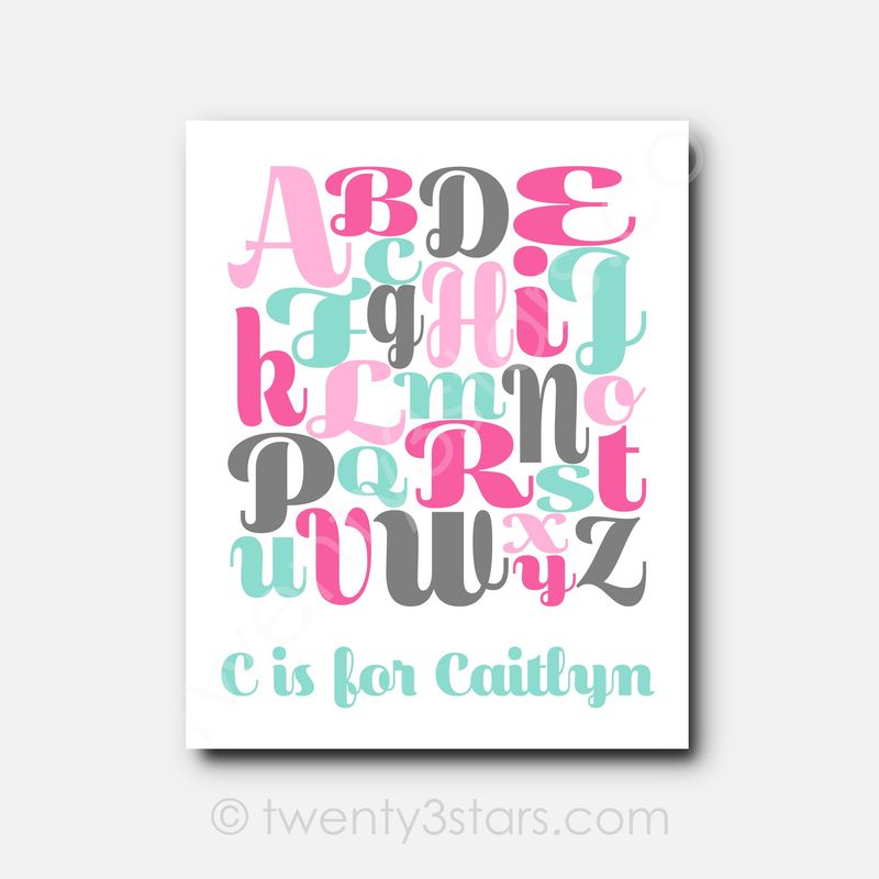Alphabet Name Wall Art