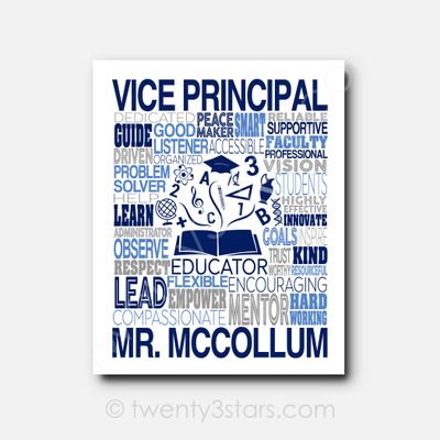 Vice Principal Wall Art