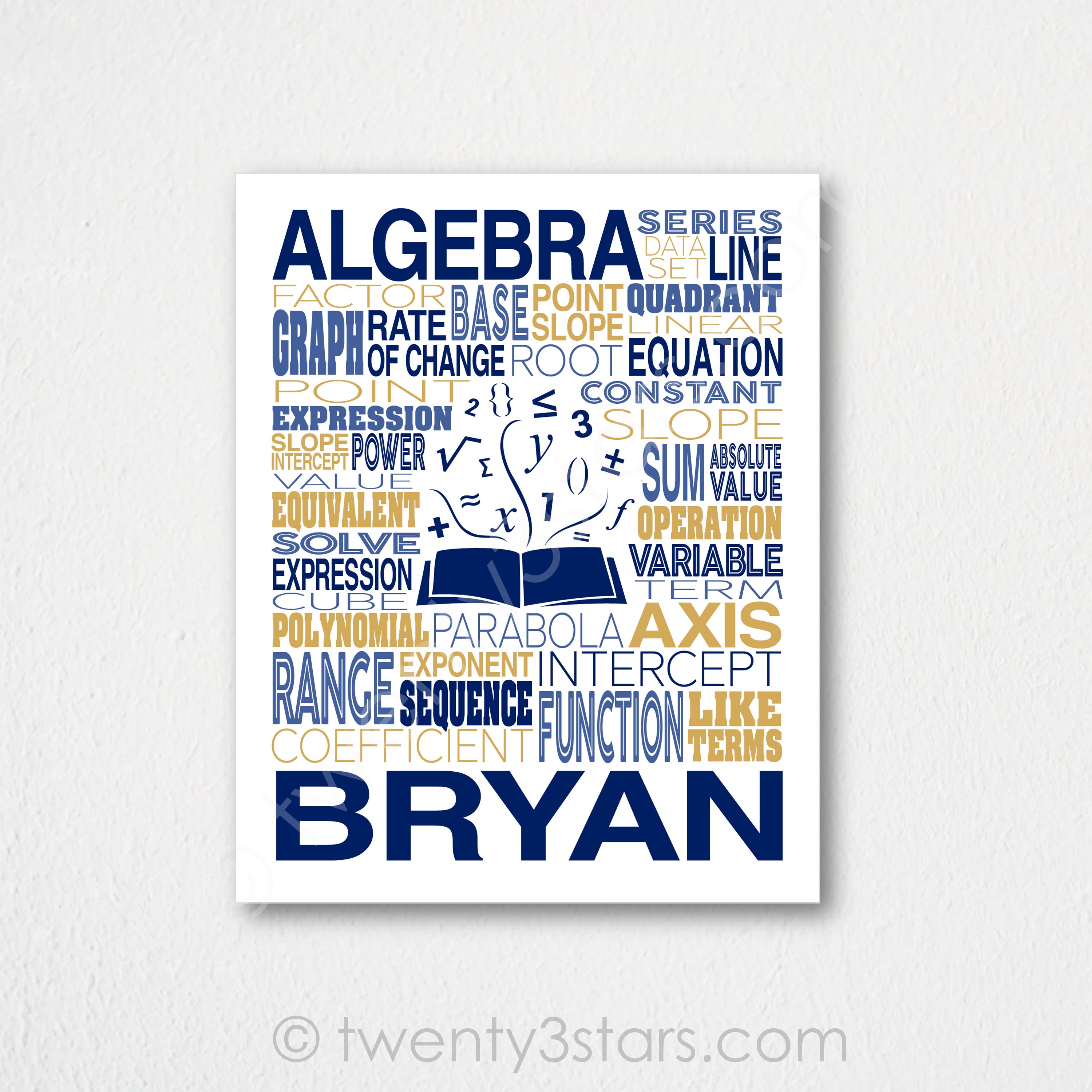 Algebra Teacher Wall Art