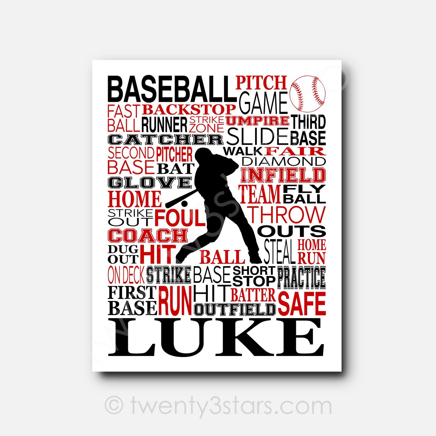 Baseball Hitter Wall Art