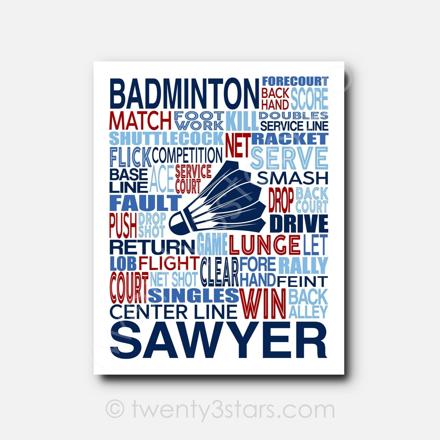 Badminton Wall Art