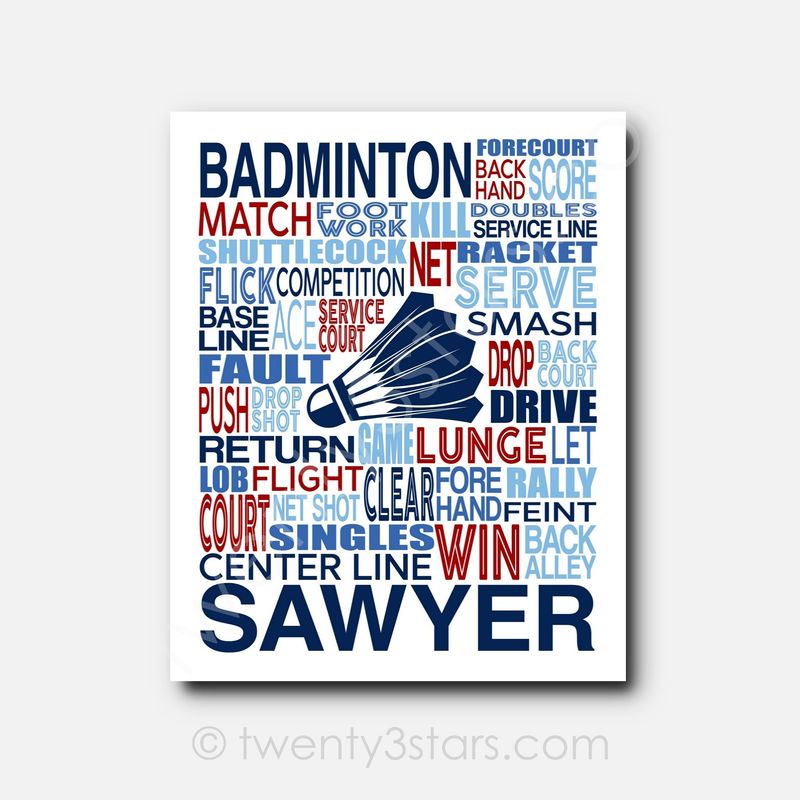 Badminton Wall Art