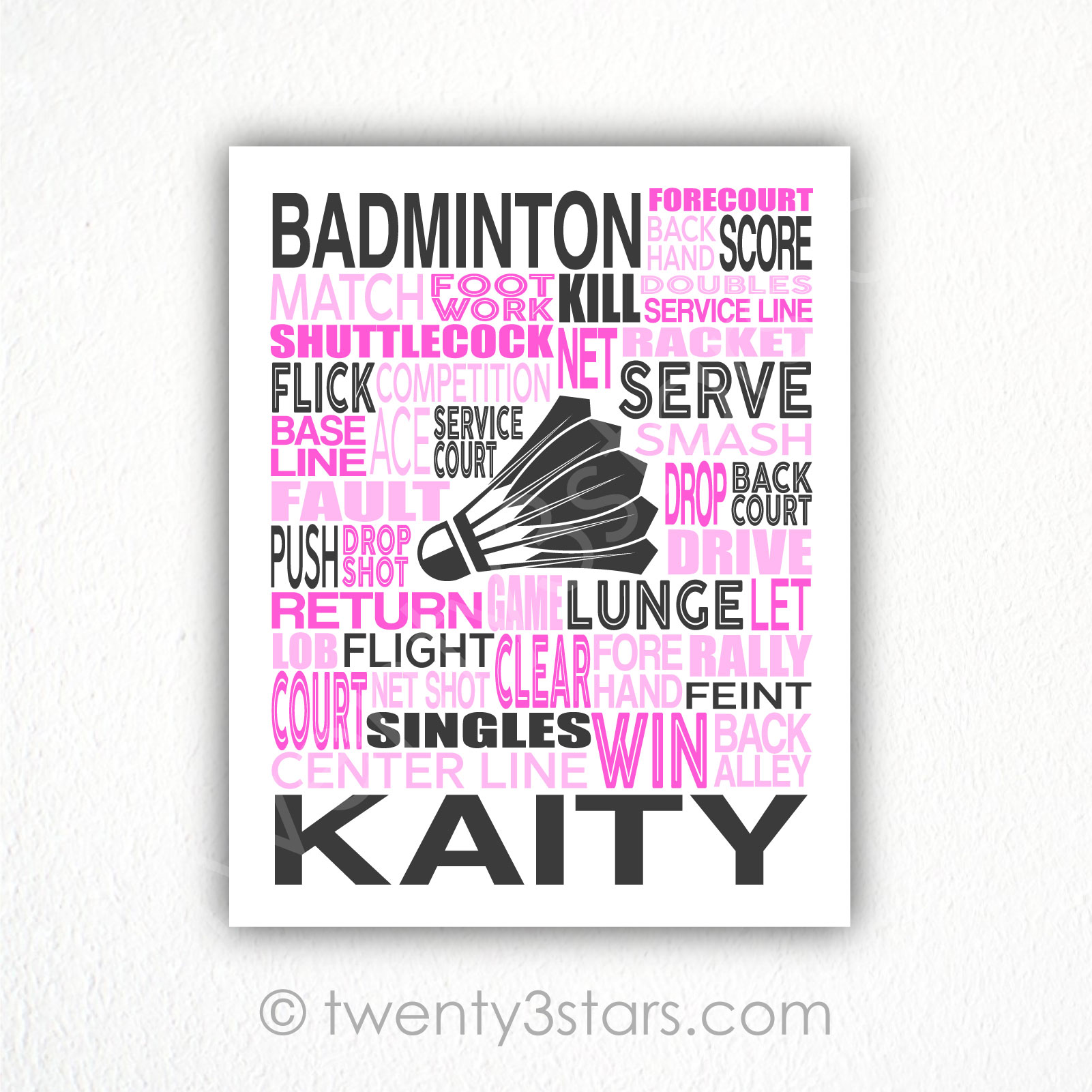 Badminton Wall Art