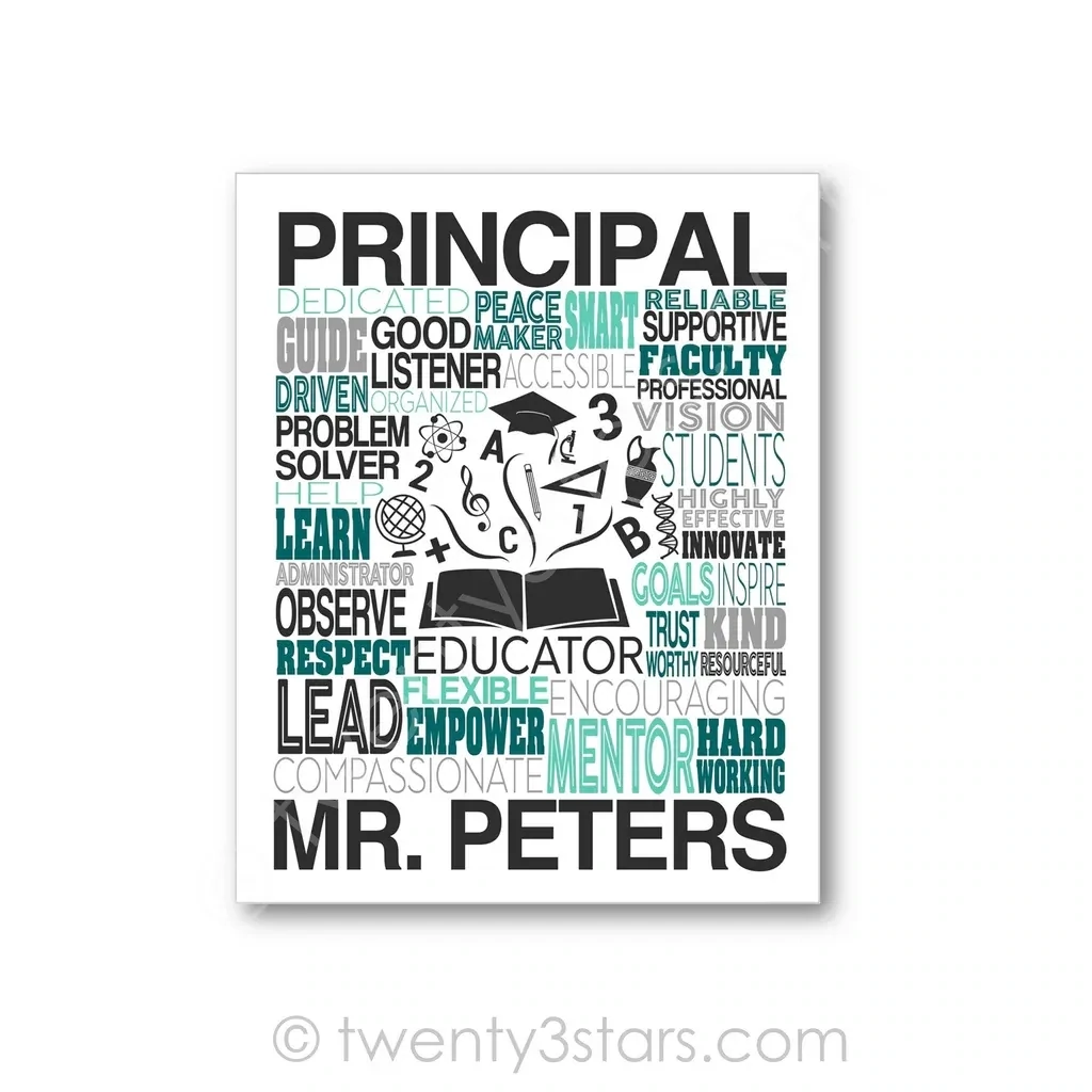 Principal Typography Wall Art