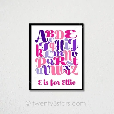 Alphabet Name Wall Art
