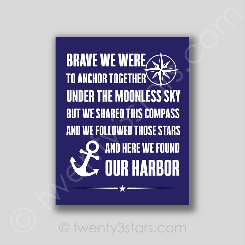 Anchor Love Nautical Wall Art