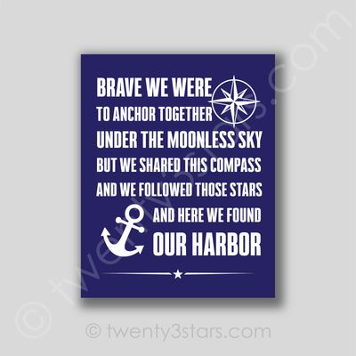Anchor Love Nautical Wall Art