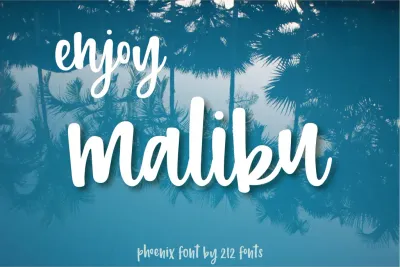Phoenix Script and Sans Handwritten Font Family Trio (OTF) - by 212fonts