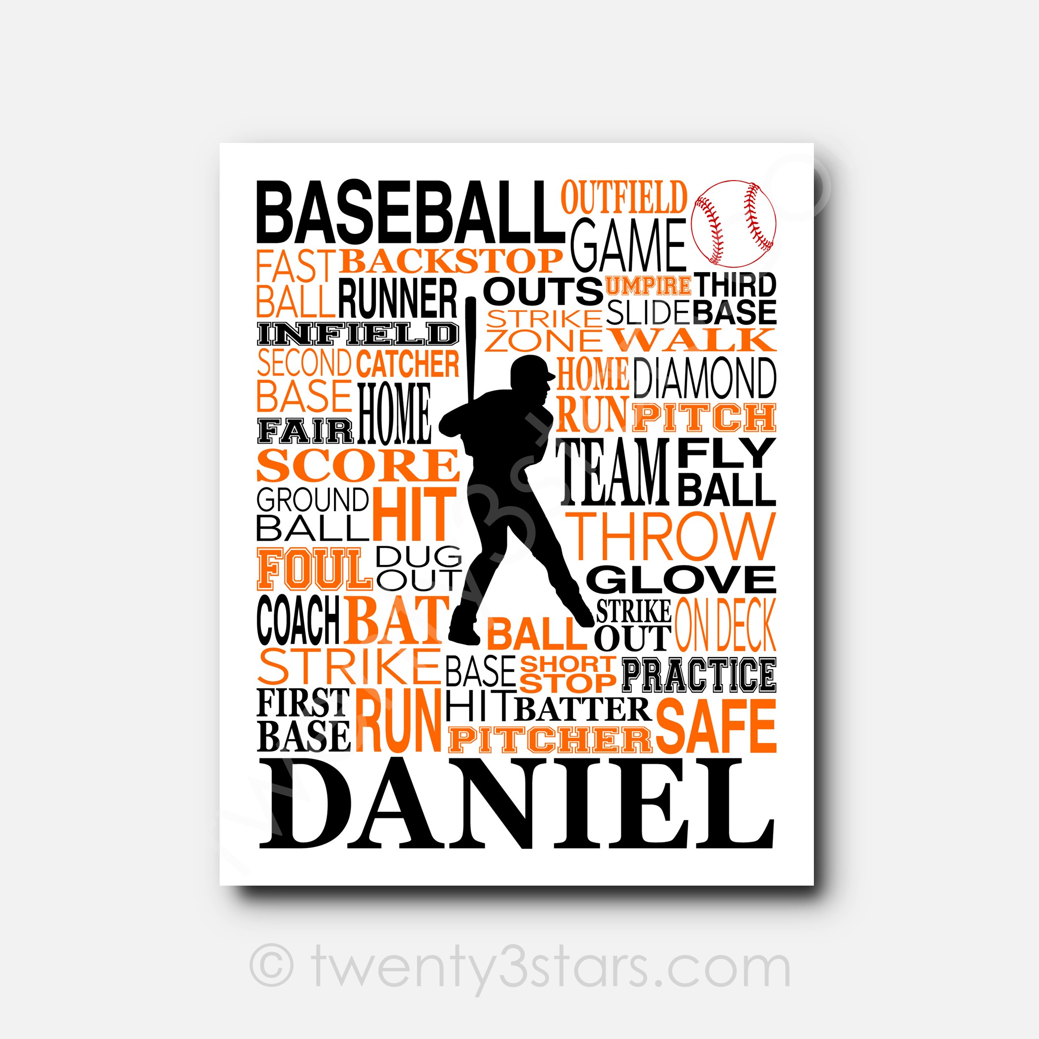 Baseball Hitter Wall Art