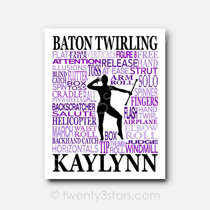 Baton Typography Wall Art