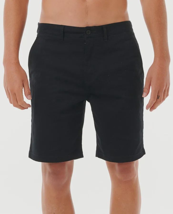Classic Surf Chino Walkshorts, Colour: Black, Size: 30