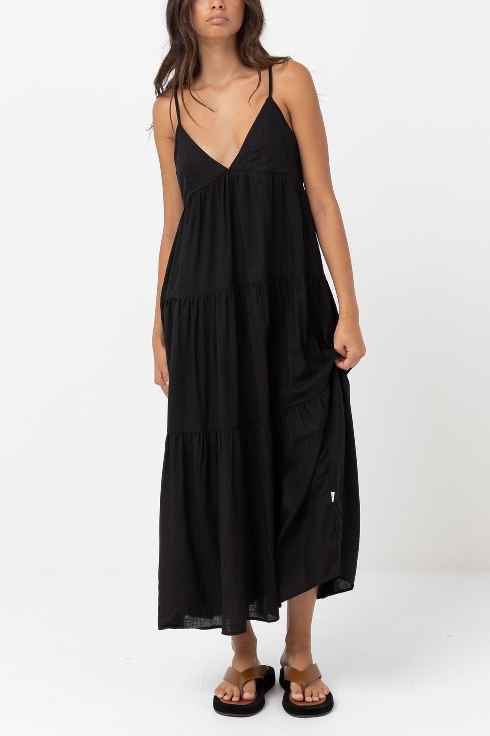 Classic Tiered Midi Dress