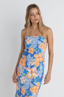 Paradise Floral Bias Midi