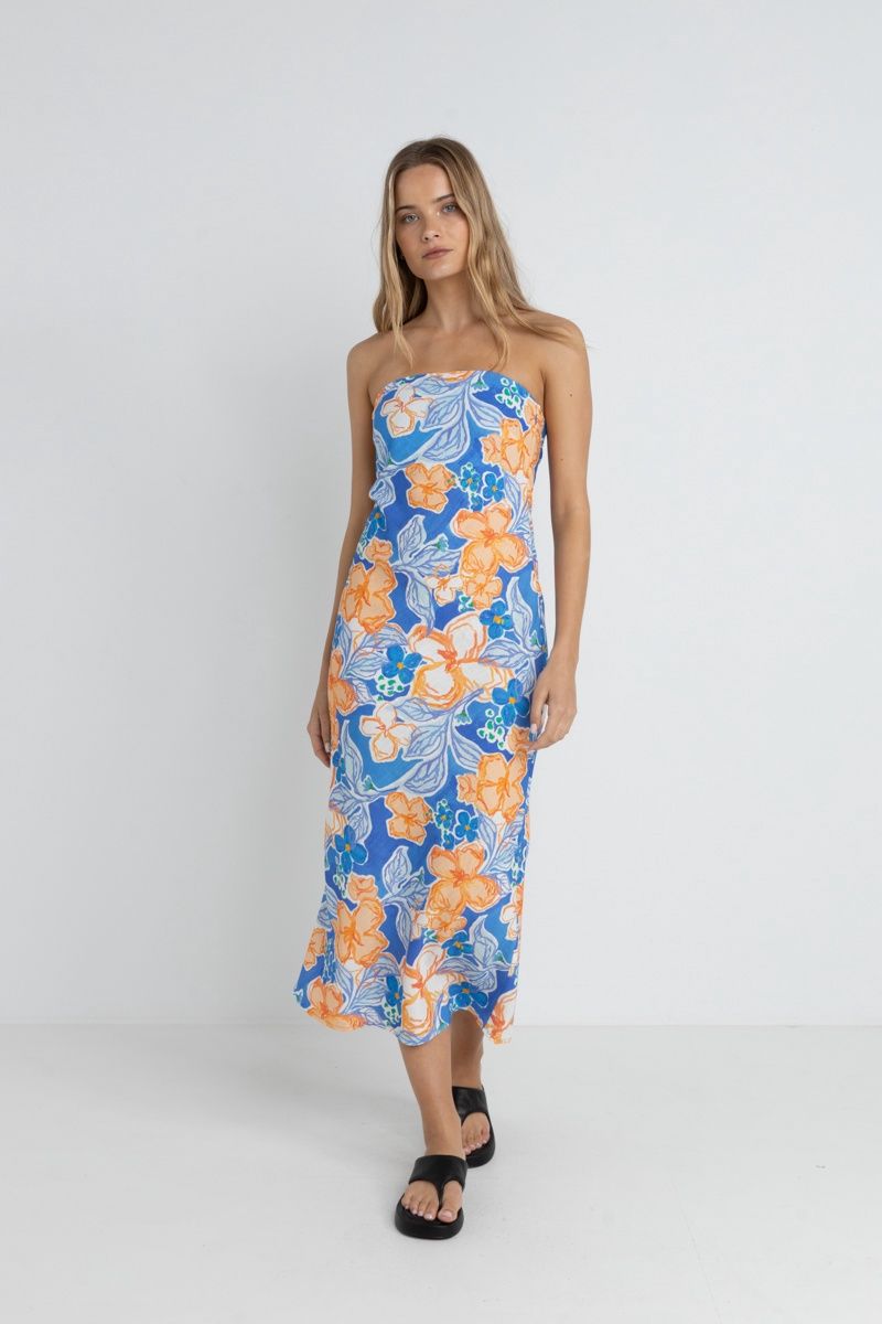Paradise Floral Bias Midi