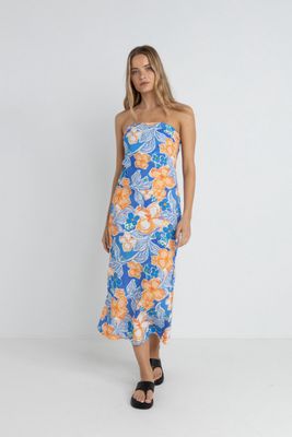 Paradise Floral Bias Midi