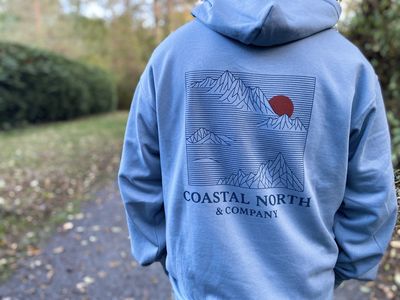 Mountain Geo Relaxed Men's Hoodie