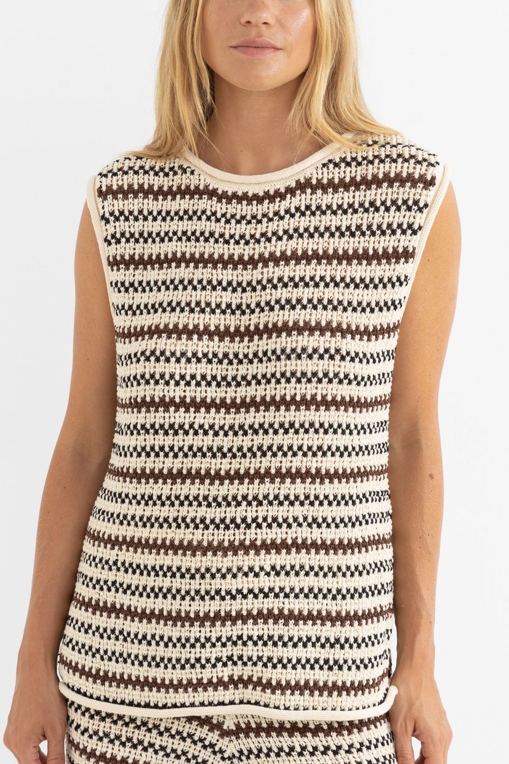Tami Tripe Longline Knit Tank
