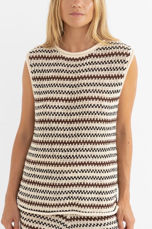 Tami Tripe Longline Knit Tank