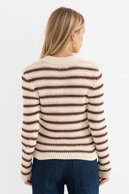 Highline Stripe LS Knit Top