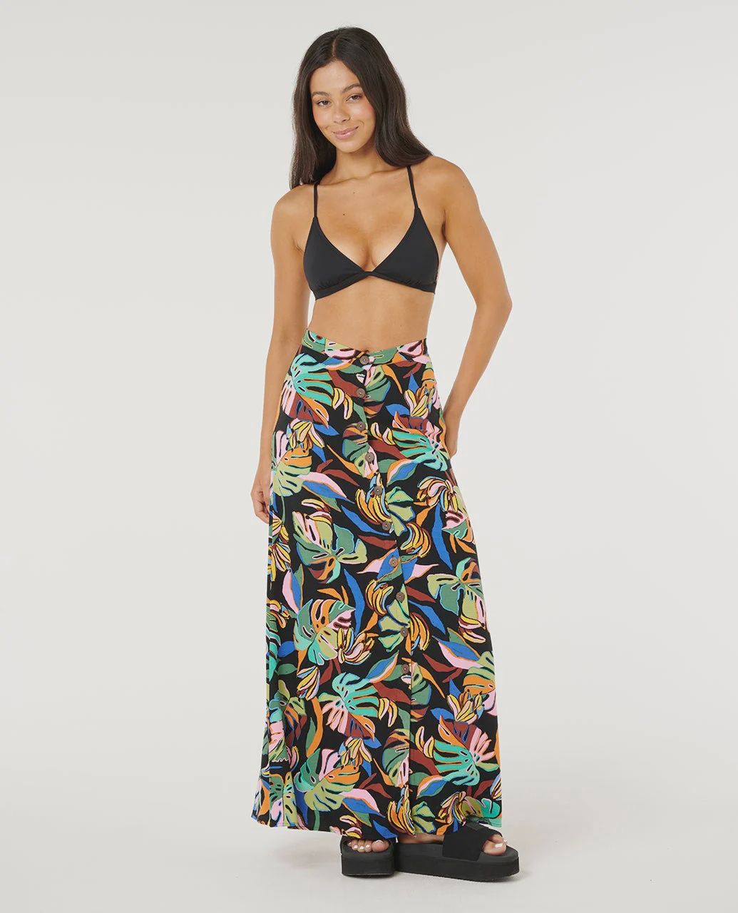 Sunset Luau Maxi Skirt