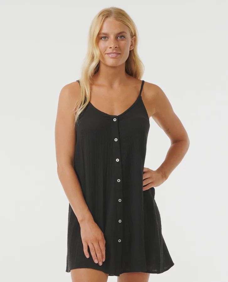 Premium Surf Cover up, Colour: Black, Size: XS