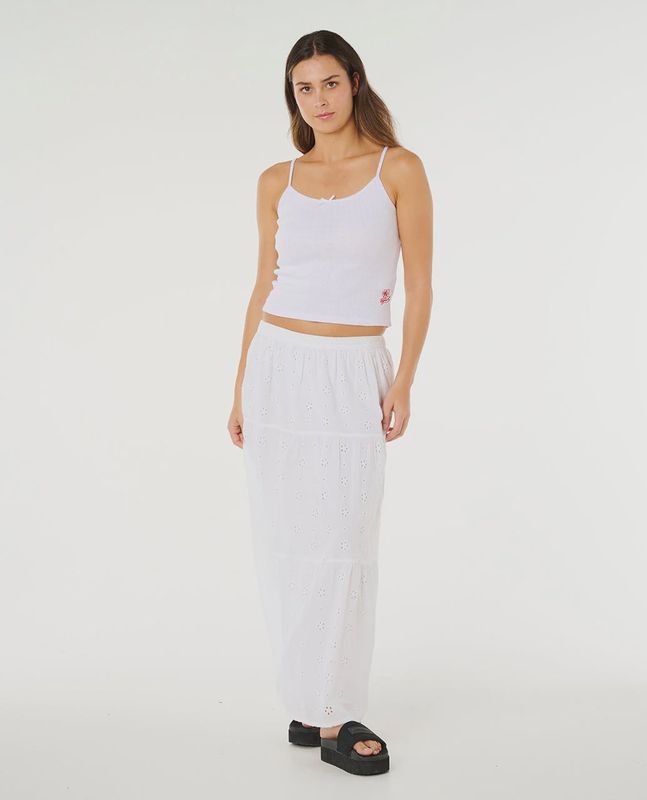 Oasis Broderie Maxi Skirt