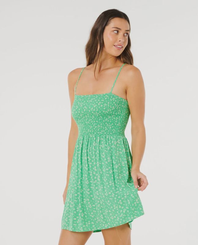 Surf Side Shirred Dress