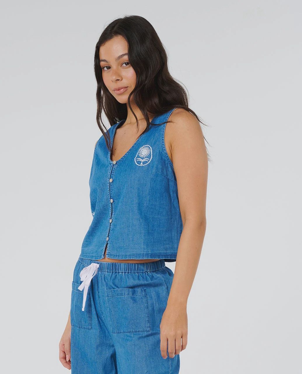 Catalina Island Chambray Vest