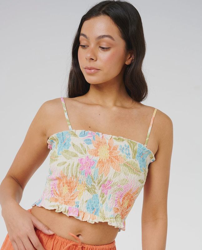Catalina Island Shirred Top