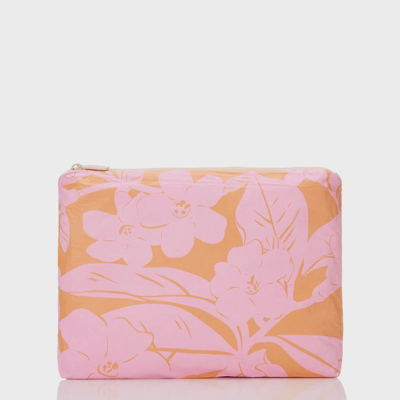 Mid Pouch Lei Garden- Pink Orange